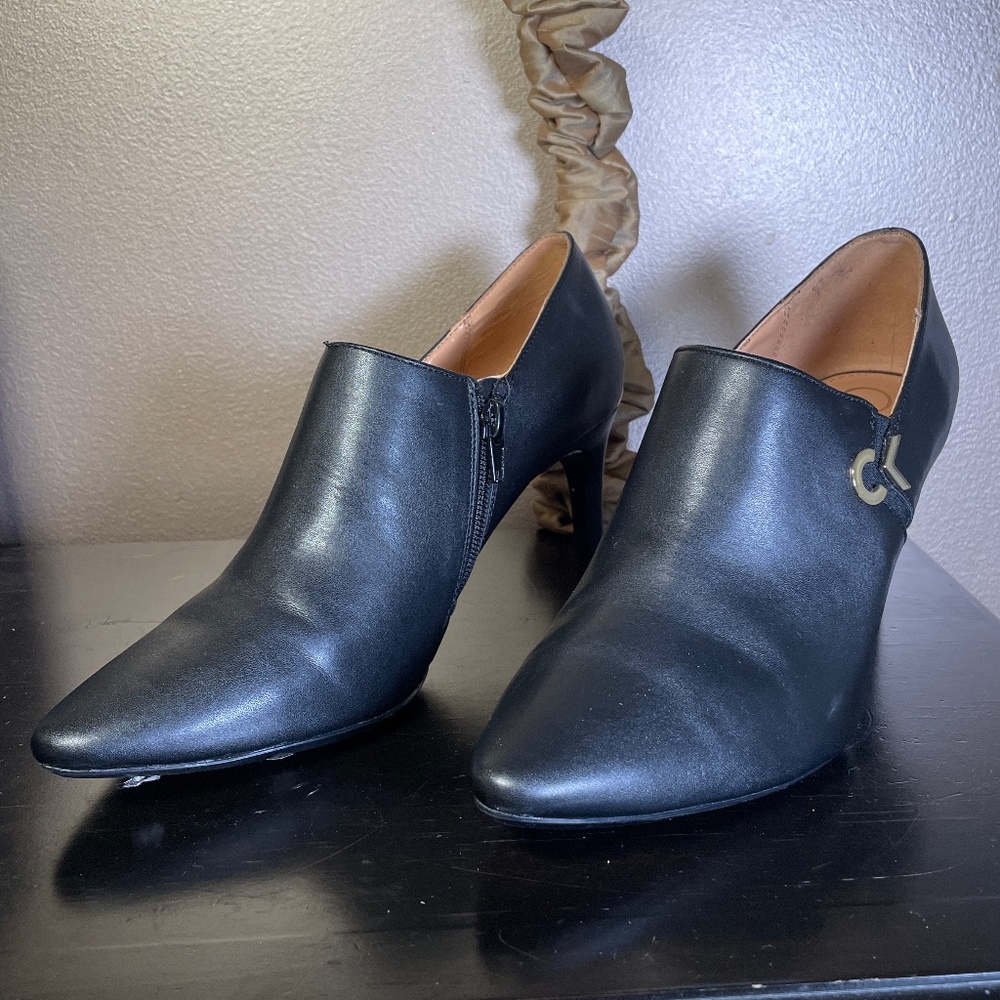 Calvin Klein Leather Booties